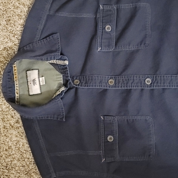 Dakota Grizzly Black Men's Button Up Short Sleeve Shirt Size X Large - Picture 2 of 6